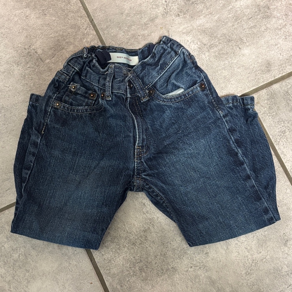 Toddler Boys Dark Blue Denim Jeans Shorts - Classic Kids Bottoms